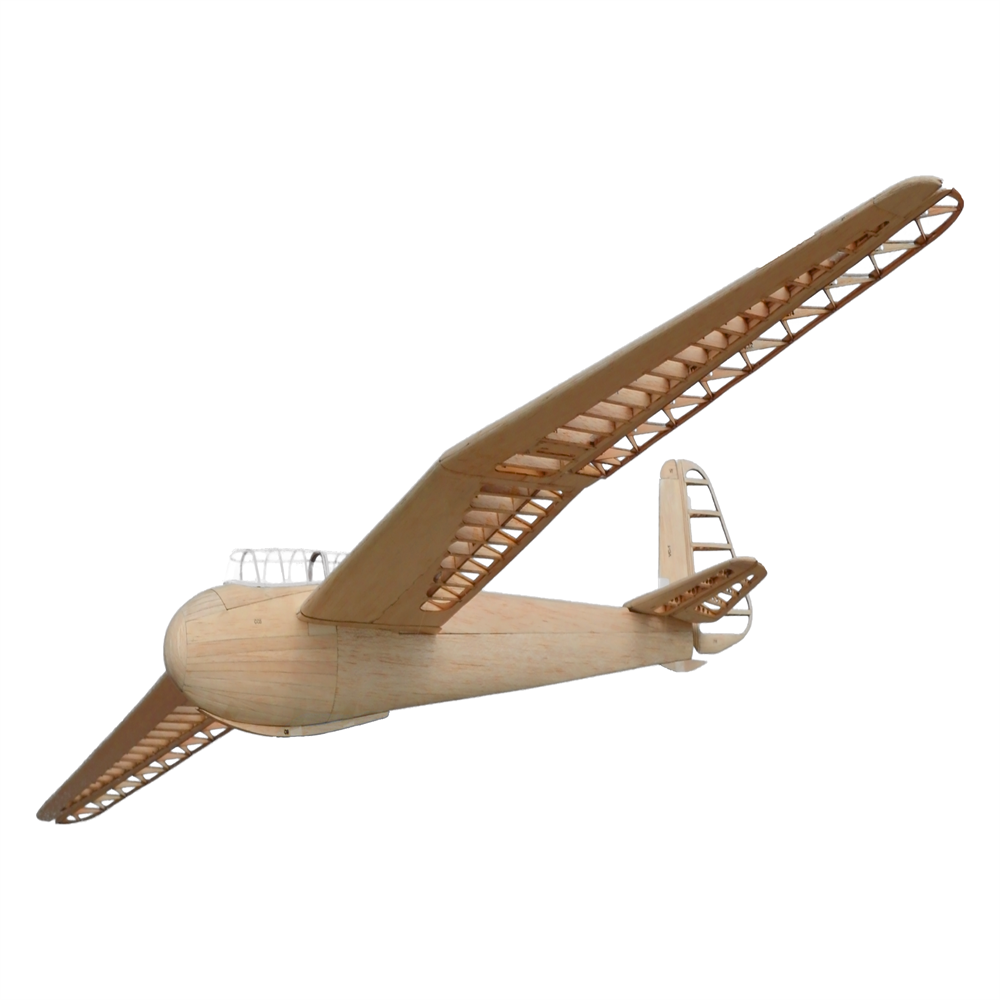 Tony-Rays-AeroModel-Mini-Kranich-112-1498-mm-Spannweite-Balsa-Holz-RC-Flugzeug-Festfluumlgel-KIT-2021174-7